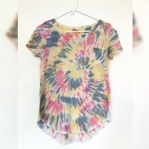 pastel tye dye T-shirt from hollister